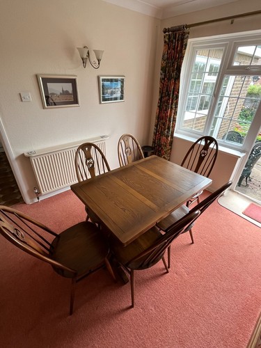 Ercol extending dining table