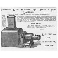 New Mineral Oil Russian Iron Lantern Victorian Advertisement 1884
