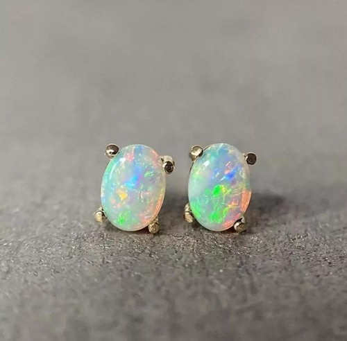 Fire opal oval gemstone - fire, 925