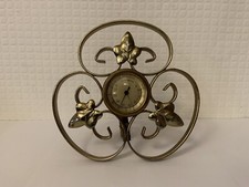 Vintage 1960’s Brass Regwell Control Thermometer Ivy Leaf Scroll Design