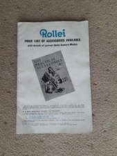 Rollei Price List Of