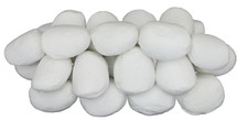 Gas Fire Pebbles White Ceramic