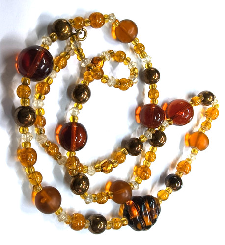 Vintage style amber brown art - style,