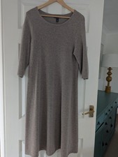LANDS END Quality Merino Wool, Cotton, Silk Jumper Dress Medium