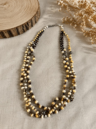 Vintage boho layered beaded - boho,