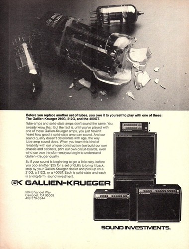 Vtg 1970s gallien krueger - 1970s,