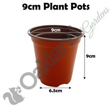 9cm Plant Pots Round Plastic