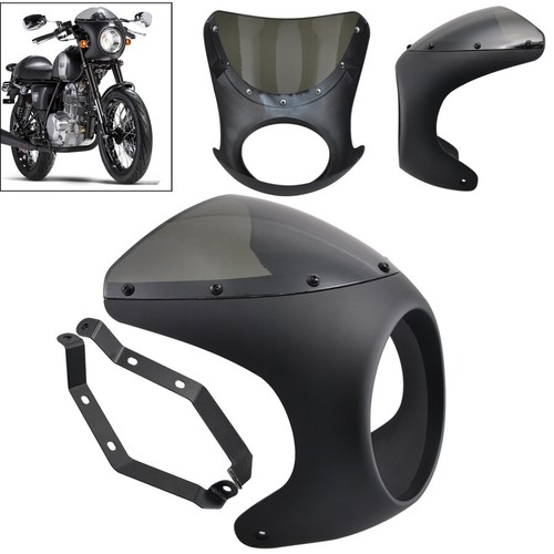 Headlight fairing black - 7",