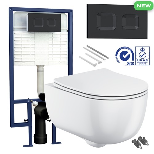 Rimless wall hung toilet 0 - wall,