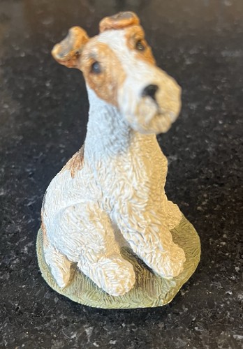 Wire fox terrier dog figurine - fox,