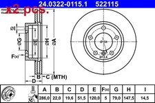X2 PCS FRONT BRAKE DISC ROTOS