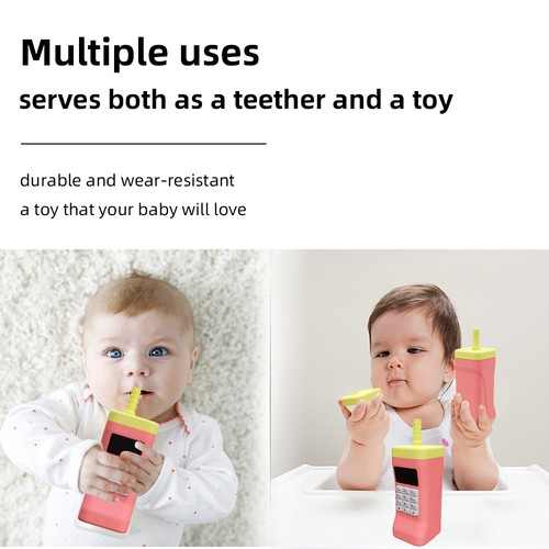 Baby teether cup pink - teether,