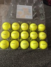 15 Yellow Titleist Trufeel Golf Balls Mint And Grade A