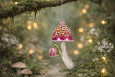 Glass Mushroom Hanging