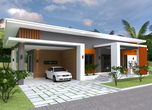 House design plan 16x12 - plan, meter