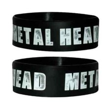 Metal Head 25mm Silicon Rubber Wristband - SALE!!