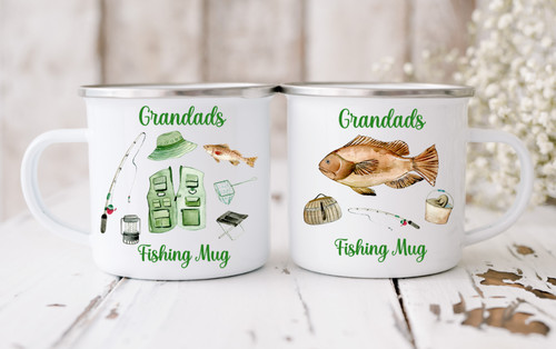 Personalised fishing mugs - personalised,