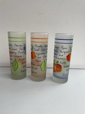 3 Frosted Drinking Glasses