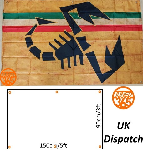 Abarth racing garage flag - abarth,