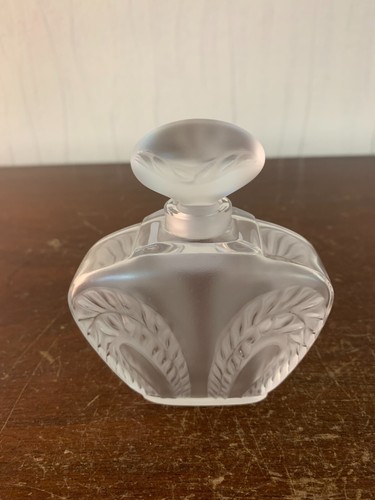 Lalique crystal perfume bottle - perfume,