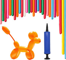 Modelling Balloon Kit, Long Twist Balloons for Creative Fun, Includes Pump, Crea