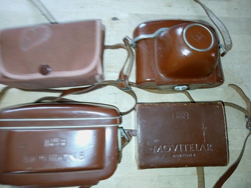 Vintage leather camera cases - vintage,