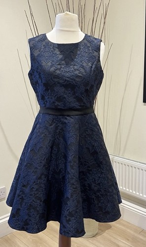 Reiss jacquard lace flare - reiss,