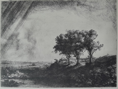 Rembrandt three trees - three,