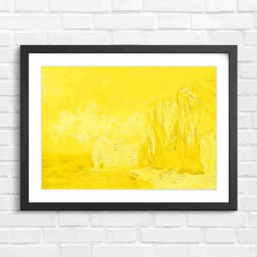 Impressionist ocean coast - impressionist,
