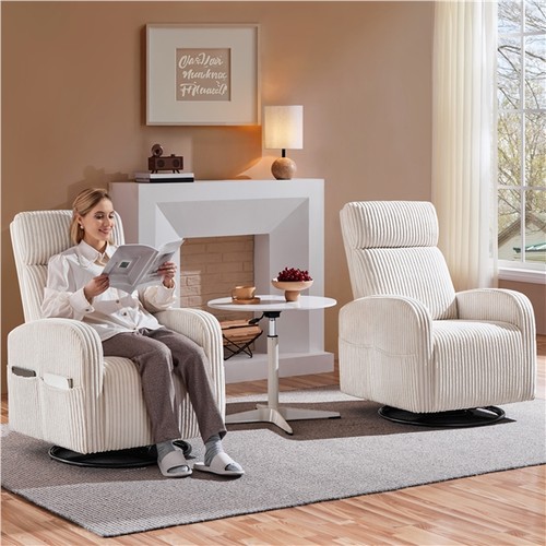 Beige corduroy 360 swivel - corduroy, 360??