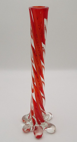 Retro red orange glass - retro, cm