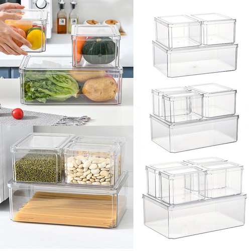 Clear fridge storage - clear, box