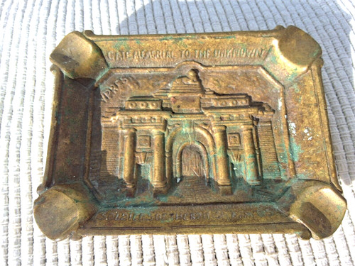 Brass ashtray gate memorial - brass,