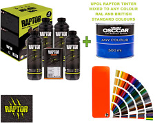Upol Raptor Truck Bedliner 4 Bottle Kit+ 500ml Tinter Mix To Any Colour RAL BSC