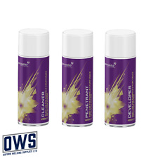 Parweld set of 3 flaw finder weld crack detector NDT spray large 400ml size