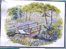 BLUEBELL BRIDGE CROSS STITCH
