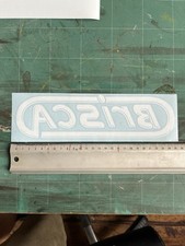 WINDOW STICKER WHITE BriSCA F1 F2 Heritage Logo Vinyl Old Skool