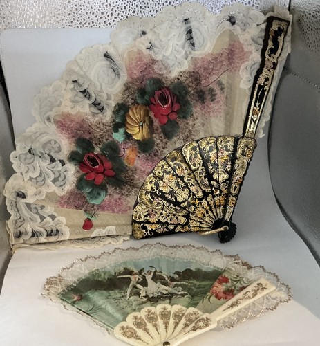 Vintage spanish hand lace - x,