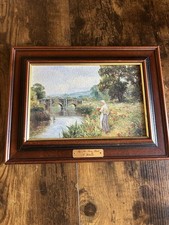 Vintage Ernest Walbourn (d.1927) By The River Bank Art Print Framed Gallery Wall
