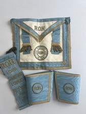 ROAB Roll Of Honour Lord Stafford Lodge 3305 Apron, Sash & Cuffs Buffalo