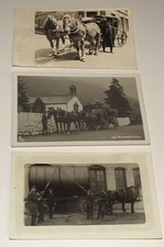3 old Real-Photo postcards