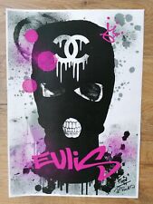 Original Art Digital+Graffiti mix signed Banksy Finn vs Jack Death 