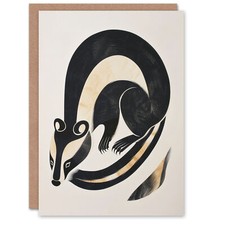 Badger Inuit Art Style Animal