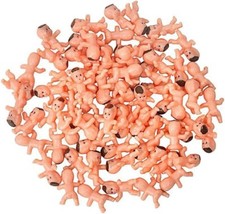 20pcs White skin Mini Plastic Babies, 1 inch for baby shower