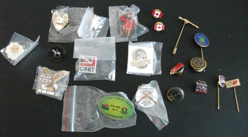 Shooting related pin badges - 20,