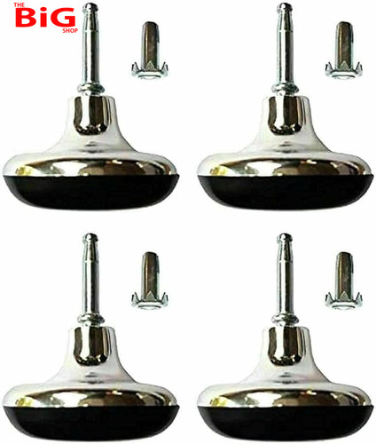 Chrome feet leg castors - x,