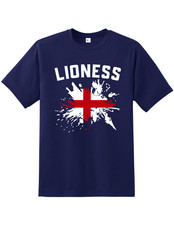 London England Lioness T-Shirt Souvenir Tee UK Pride Gift Women’s Football Top