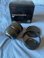 Sigma lens . 10-20mm F4-5.6 EX