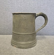 Vintage Antique Pewter Tankard