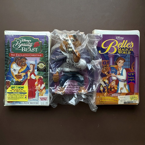 Sealed beauty beast vhs lot - sealed,